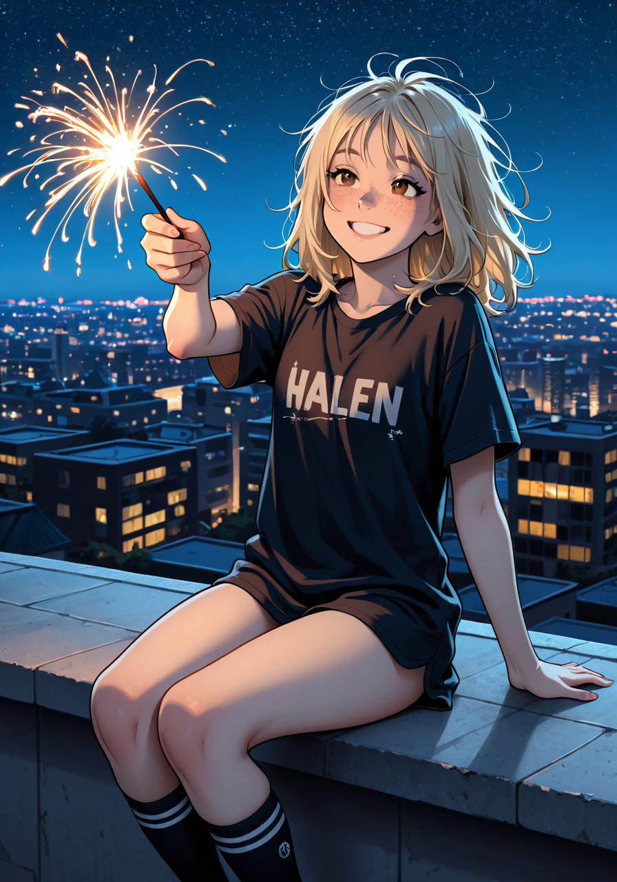 rooftop sparkler