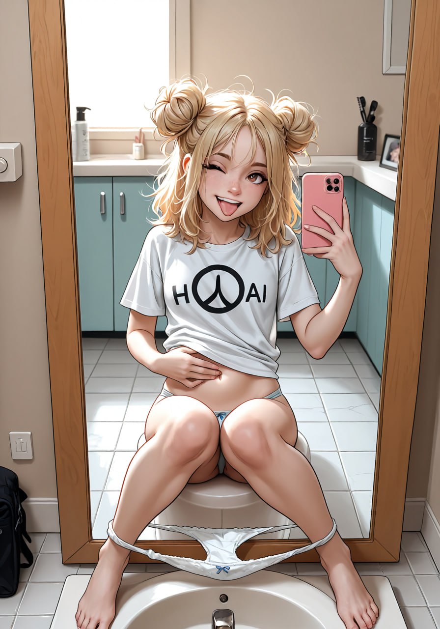 toilet selfie